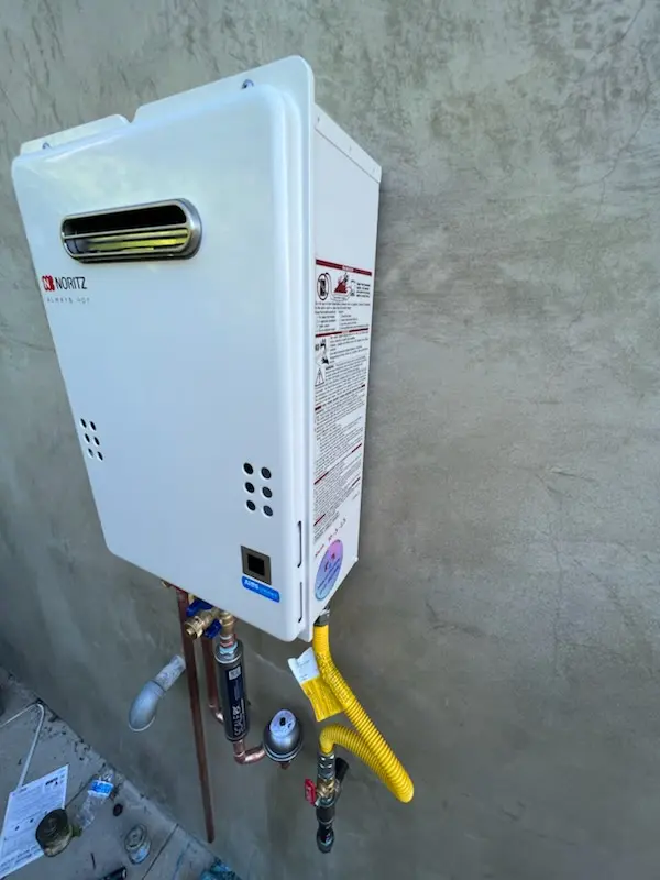 Tankless water heater installation for Woodland Lakes homes
