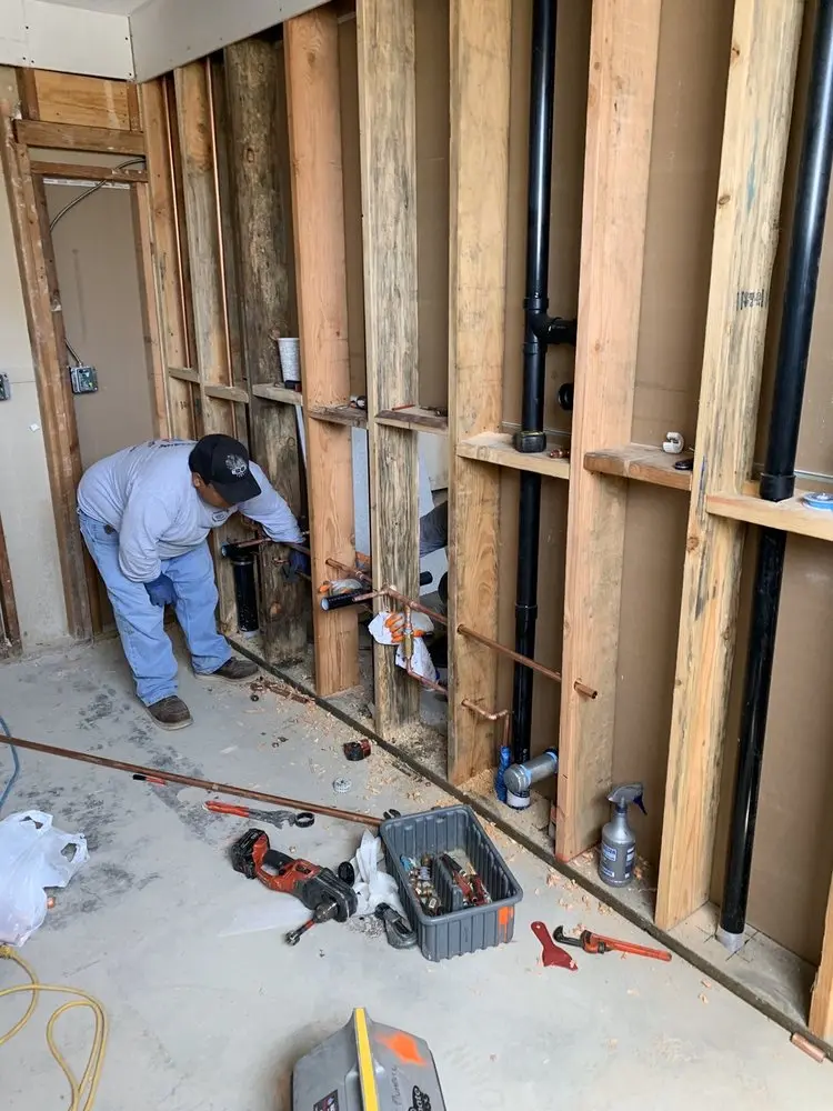 Commercial rough-in plumbing for Gas Line Repair in Woodland Lakes
